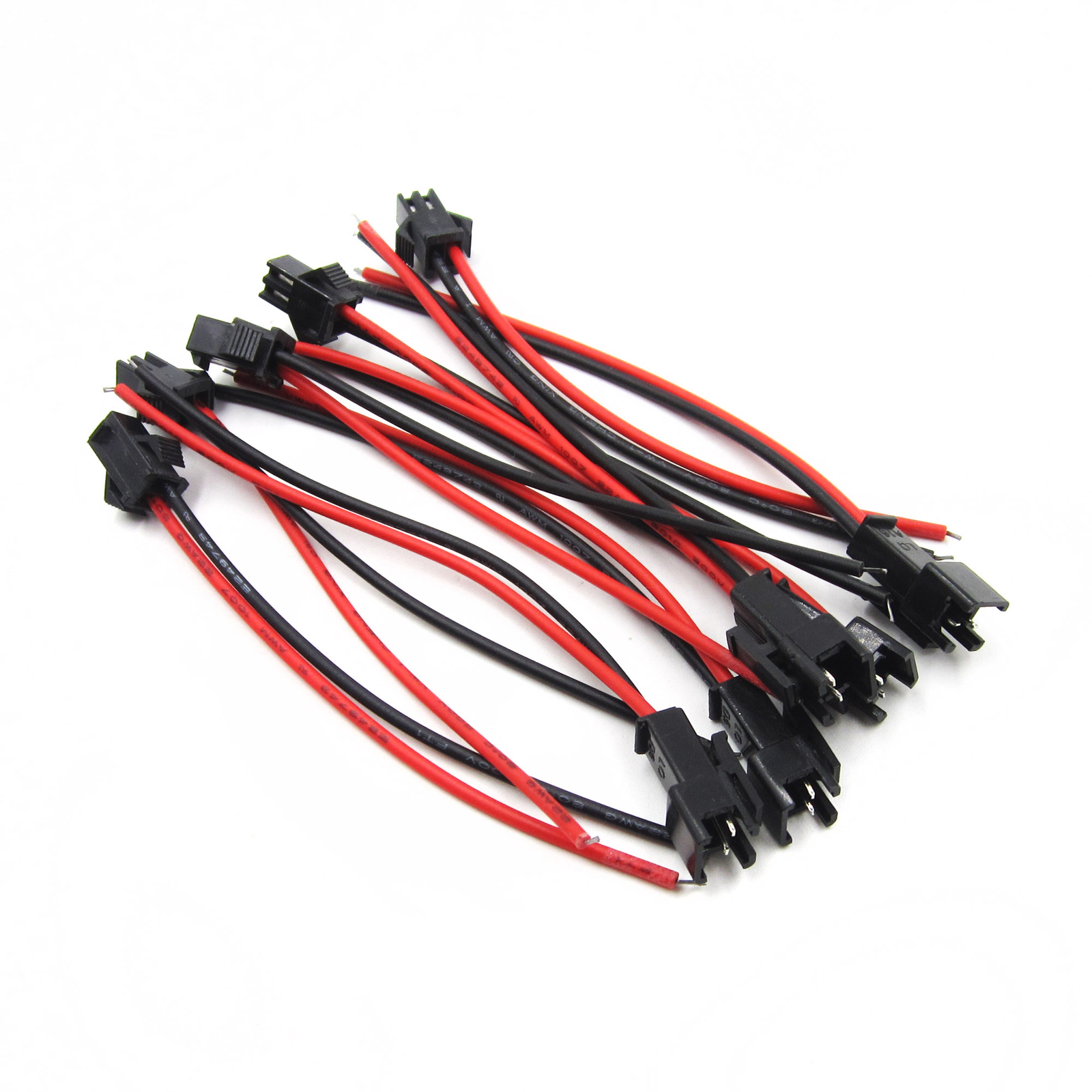 5 Sets JST 2.54 SM 2-Pin Connector plug Female & Male with Wires Cables