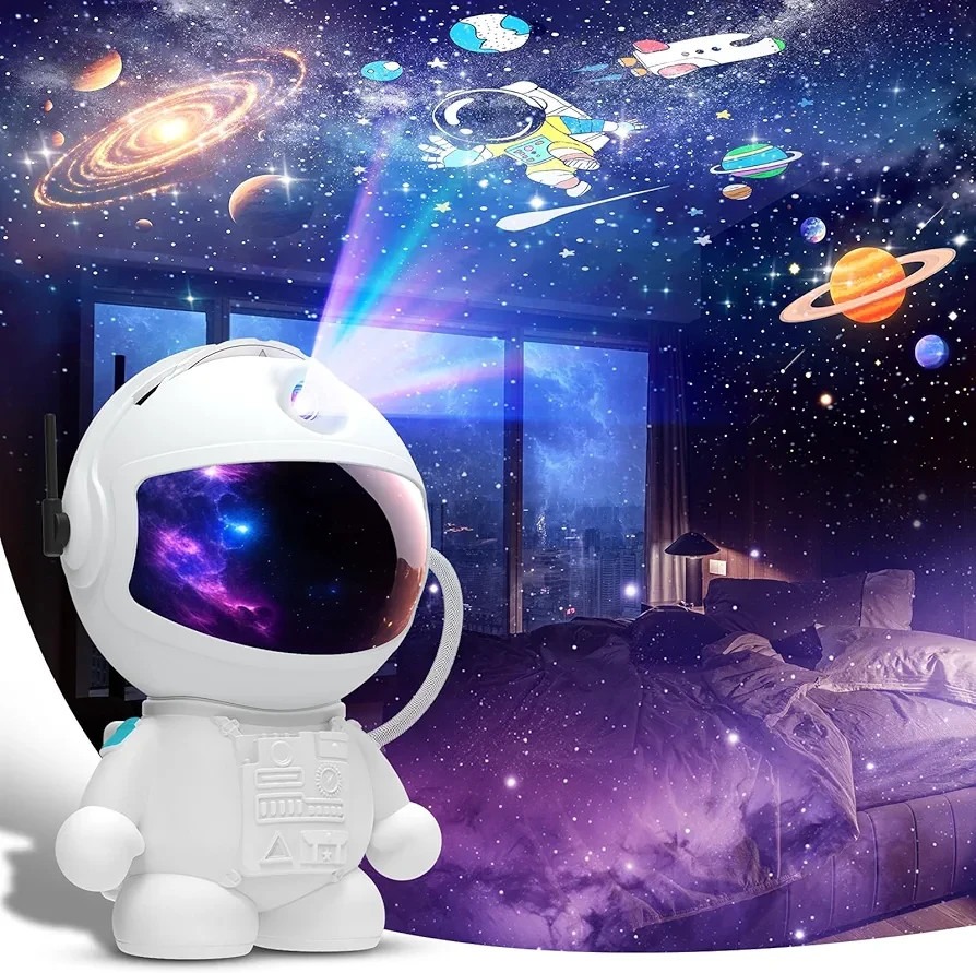 Astronaut Planetarium Projector for Bedroom, 12 Image Discs, Galaxy Projector St