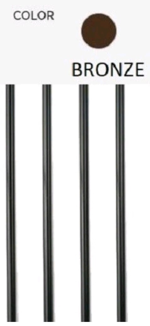 DecKorators 26” X 3/4” Round Classic Aluminum Balusters Lot Of 10 Bronze