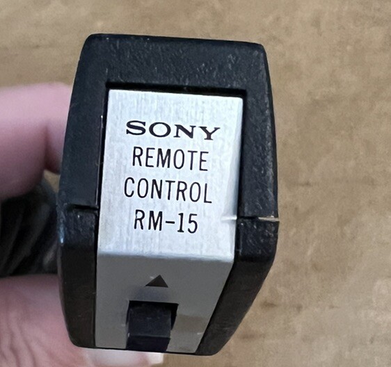Vintage Lot of Sony Misc.- Remote, Earbud & Microphones – Used, Not Tested