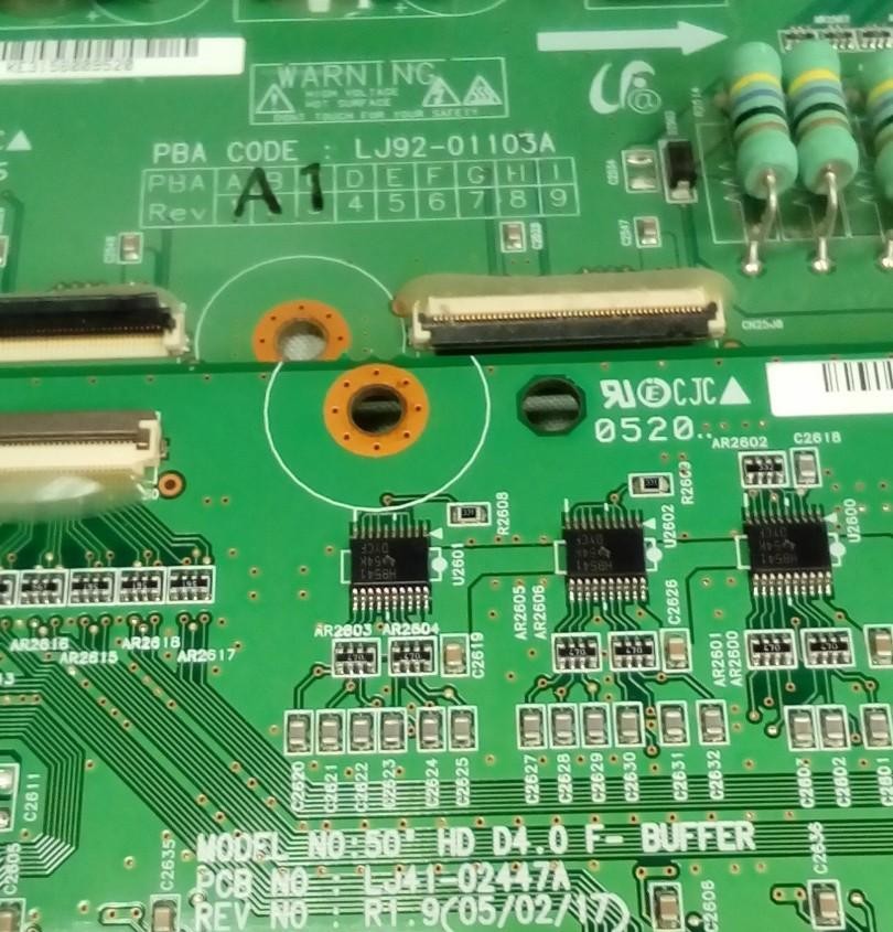 Samsung HP-R5052 Buffer Boards LJ92-01103A LJ92-01104A LJ92-01105A