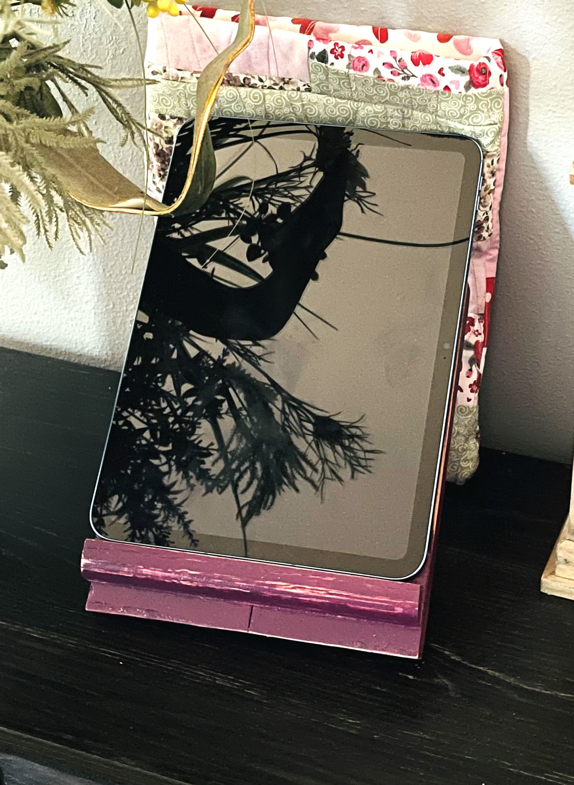 Wooden Rustic iPad Stand