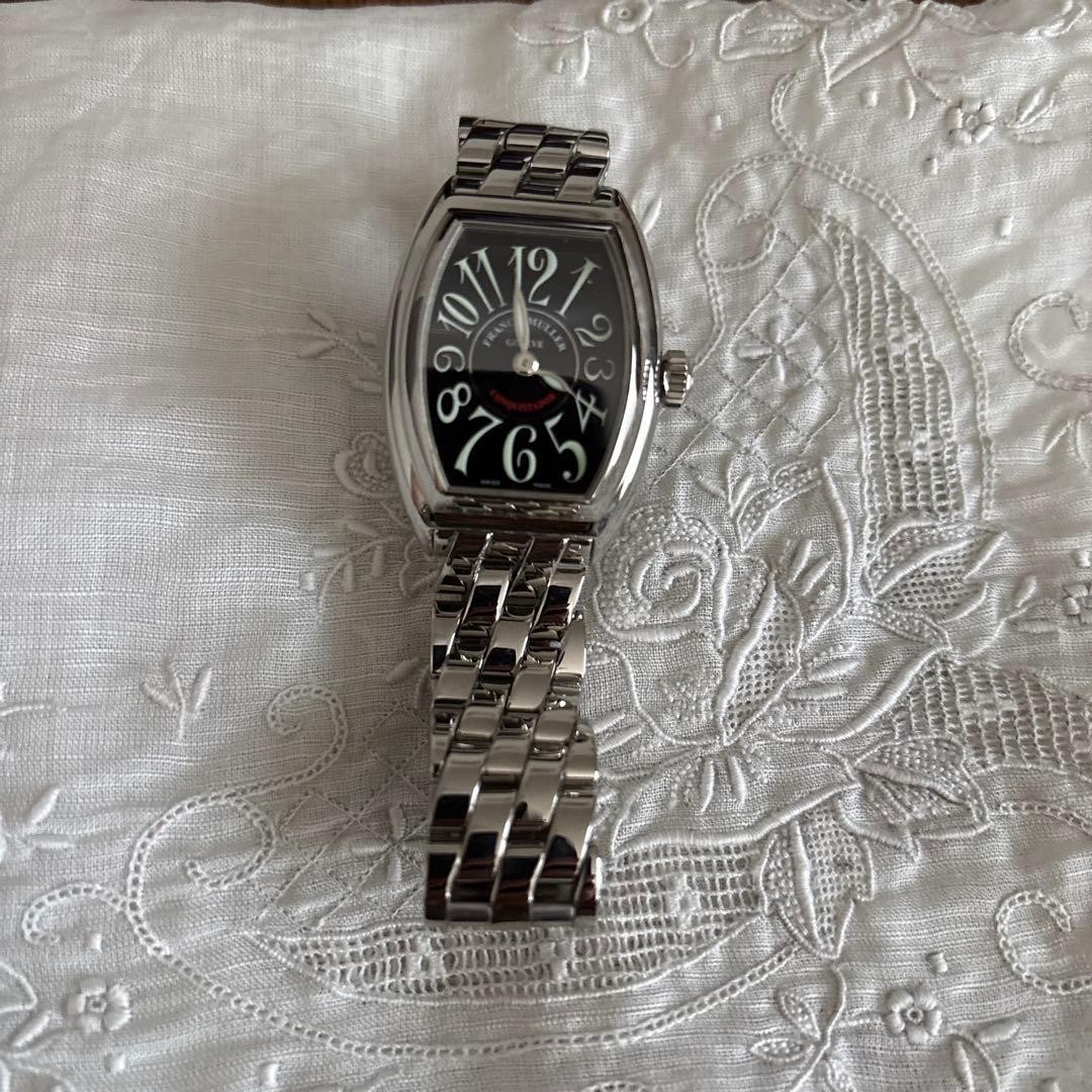 FRANCK MULLER Watch Conquistador 8005LQZ Black Dial Stainless Steel Women’s