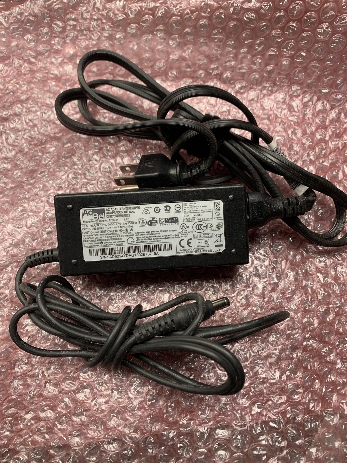 Used Ac Bel AD9014 AC Adapter Power Supply HP