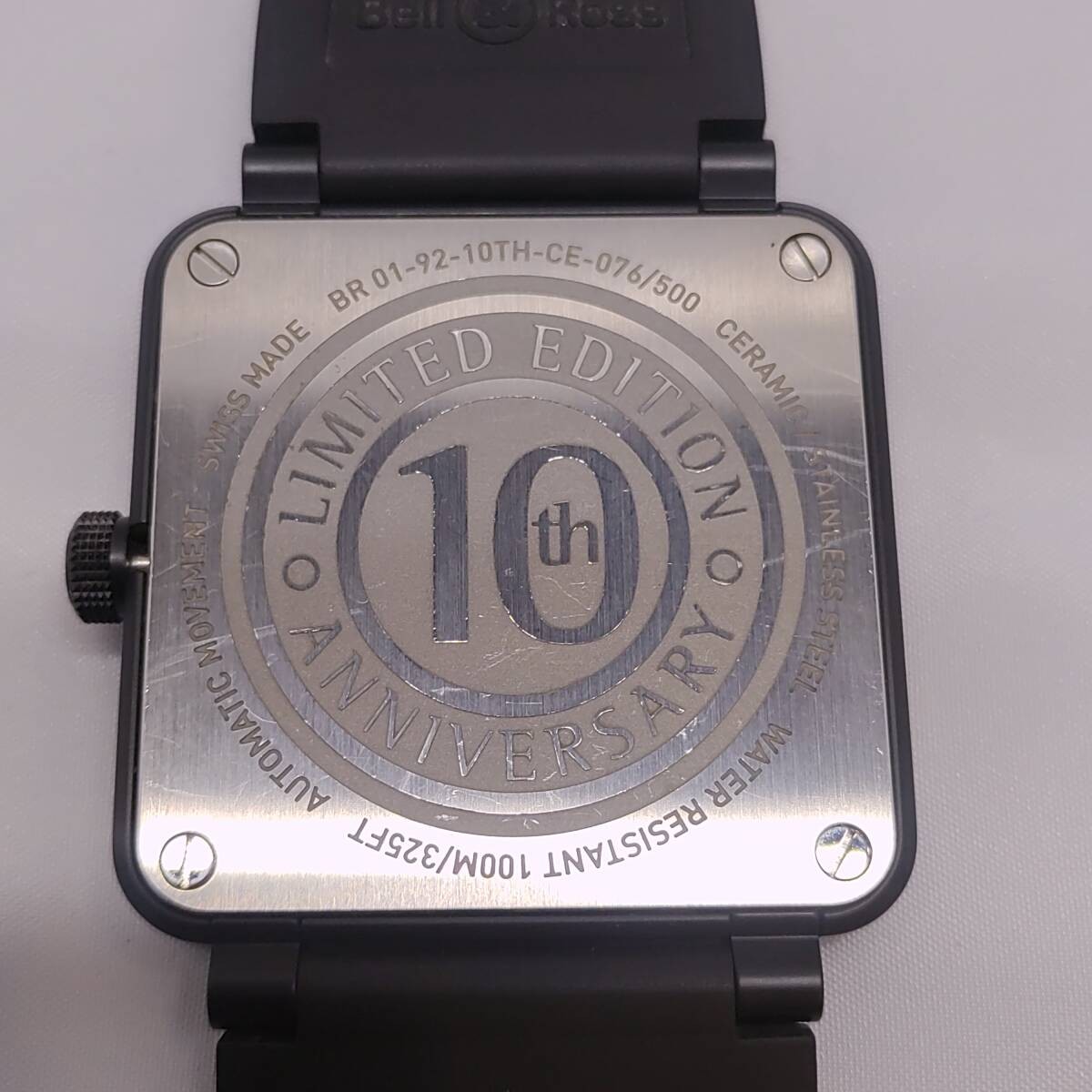 Bell & Ross BR01-92 10th Anniversary Limited 500 Black Ceramic Automatic Watch