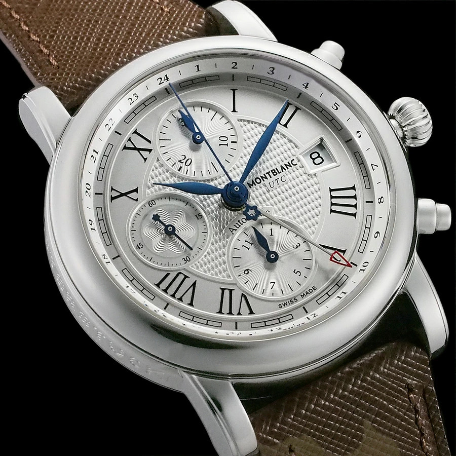 MONTBLANC Watch Automatic Winding Stainless Steel Star Chronograph Case 42mm