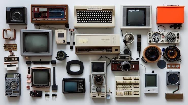 Vintage Electronics Mystery Lot 5 Items Assorted Mixed Random