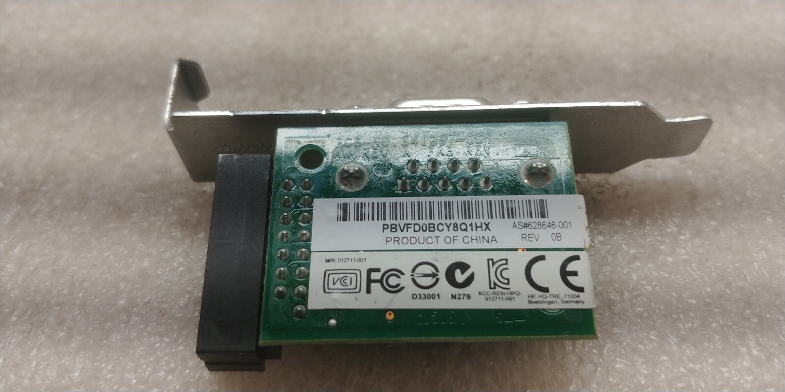 HP Serial Port Adapter 628646-001 641397-001 628646-001 REV 0A OEM 2004 FR SHIP!