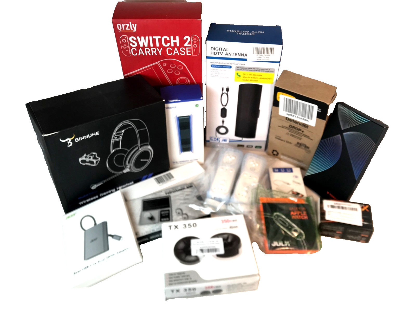 Electronics Lot Items Liquidation Gaming Torras Case Wii Remotes Antenna 14 Pcs