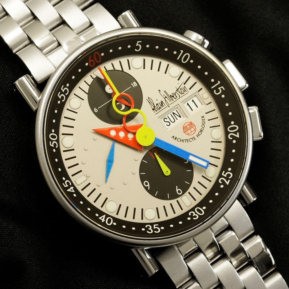 Alain Silberstein Chrono Bauhaus Grey w/Box World Limited of 999 only