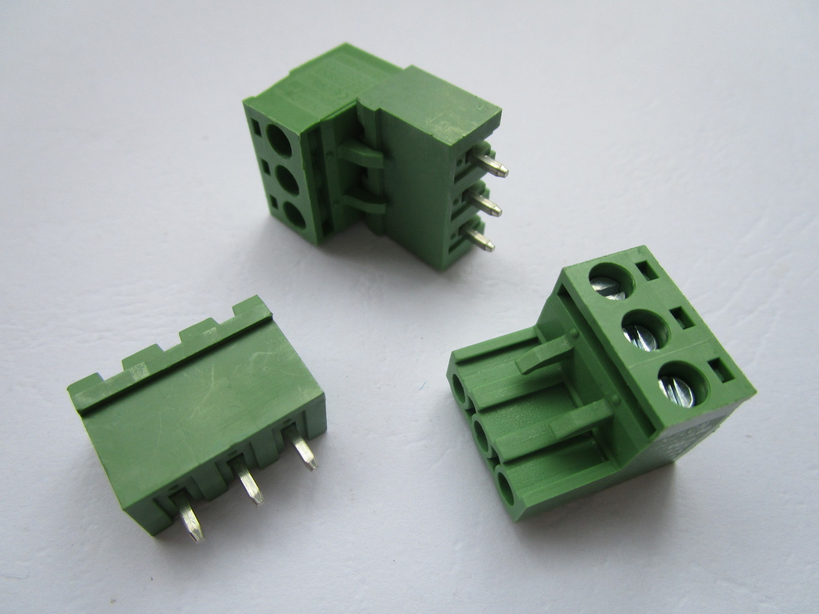 10 pcs Close Straight 3 pin 5.08mm Screw Terminal Block Connector Plugbale Type