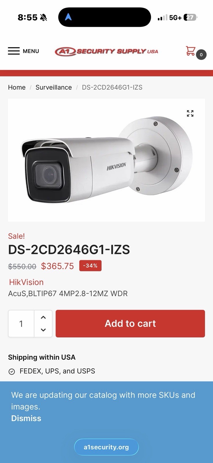 HV 4mp 2.8-12mm camera