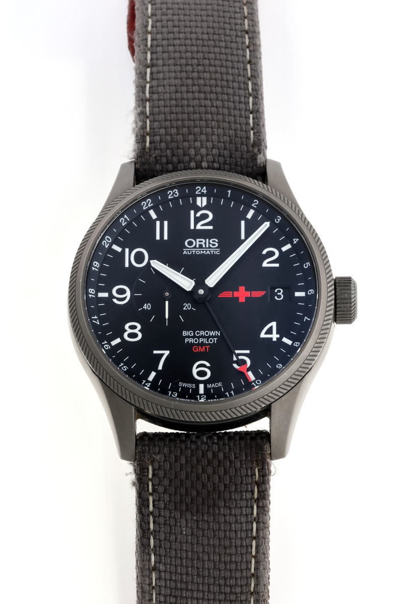 ORIS ProPilot GMT Rega Automatic 01 748 7710 4284-SET SS PVD Men’s Watch