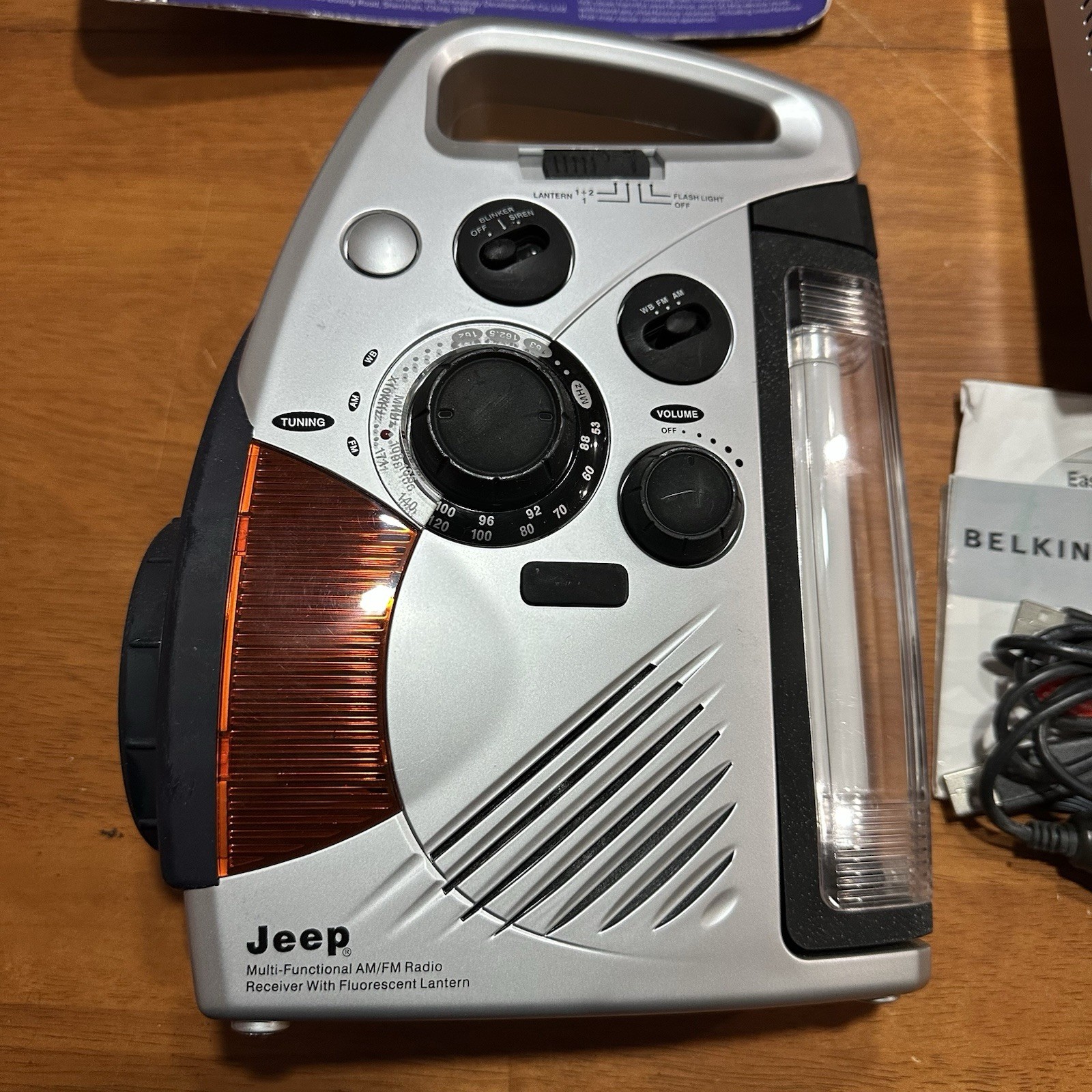 Random Lot of Mixed Electronics – Dash Cam, VR Headset, Jeep Flashlight Radio
