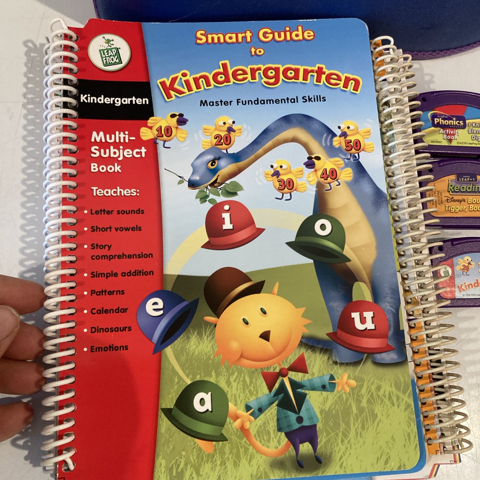 UNTESTED For Parts 2001 Leap Pad Learning System Binder Games Books Phonics Read