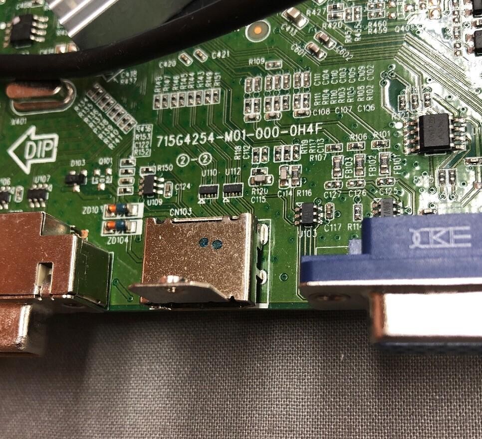 DELL MONITOR MAIN BOARD 715G4254-M01-000-0H4F REV A00