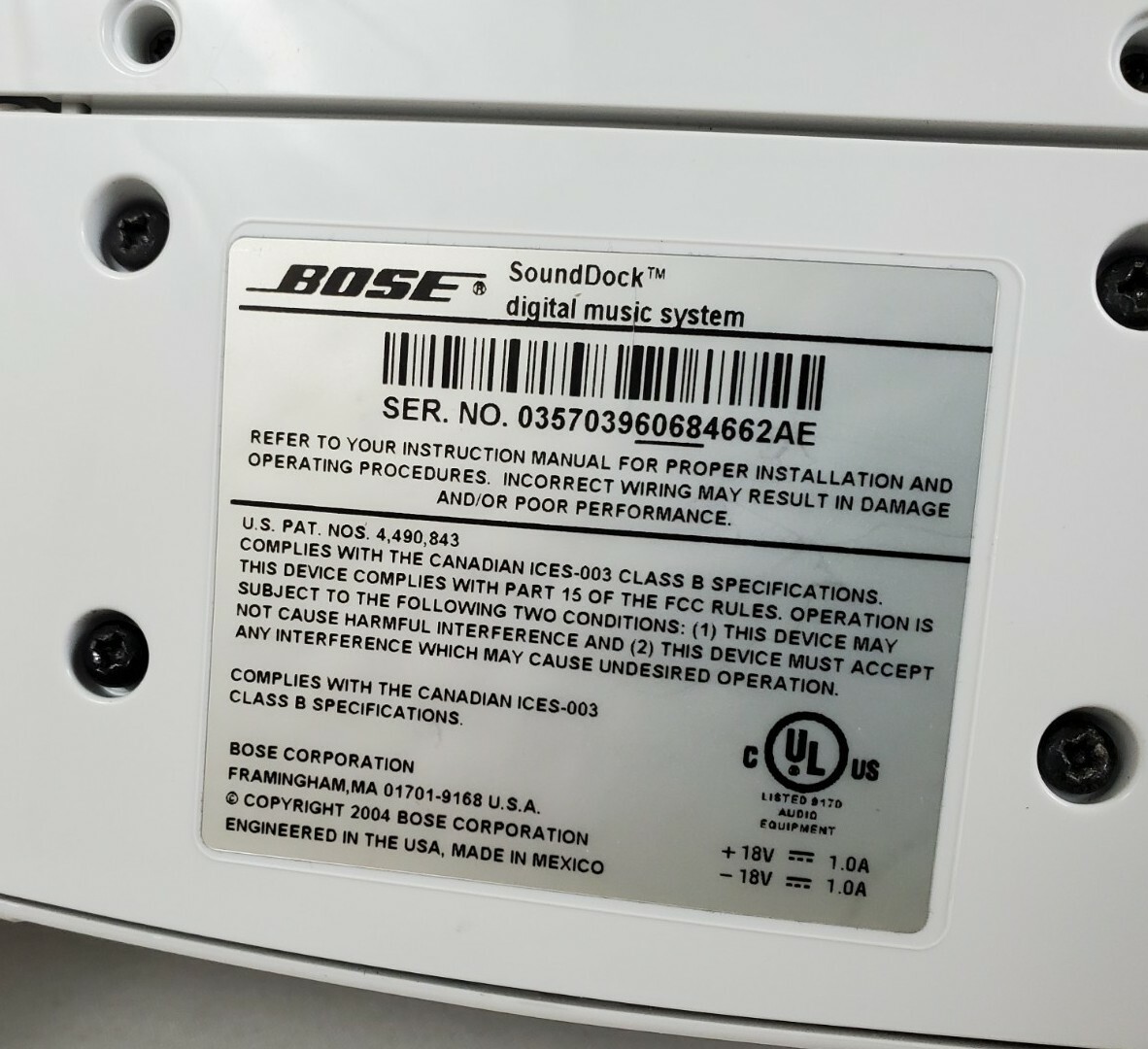 Bose Sounddock Series I Digital Music Systems, for Parts or Repair – Lot of 2