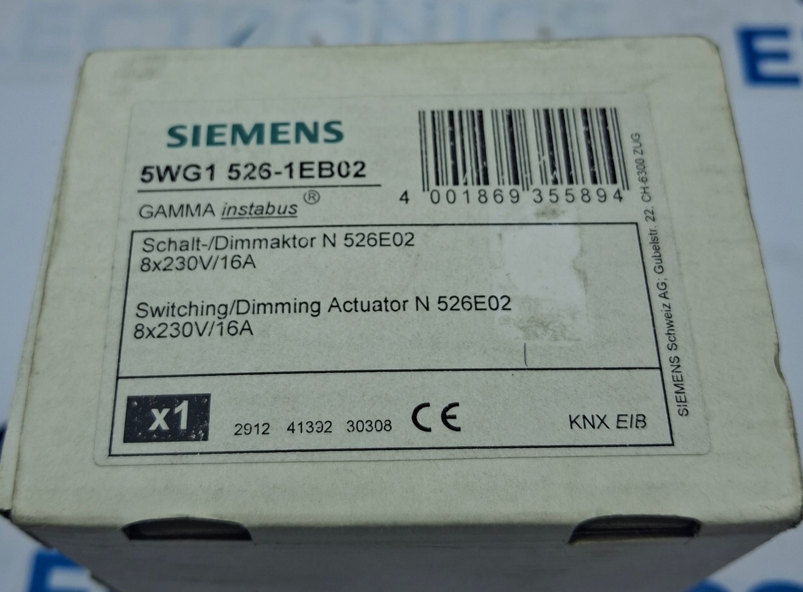 SIEMENS 5WG1 526-1EB02 KNX Switching Dimming Actuator 8xAC 230V