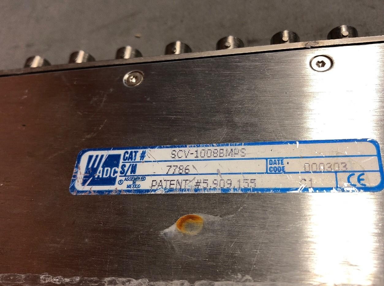 ADC RF WORx 8:1 SPLITTER 5-1000 Mhz SCV-1008BMPS NO FUSES
