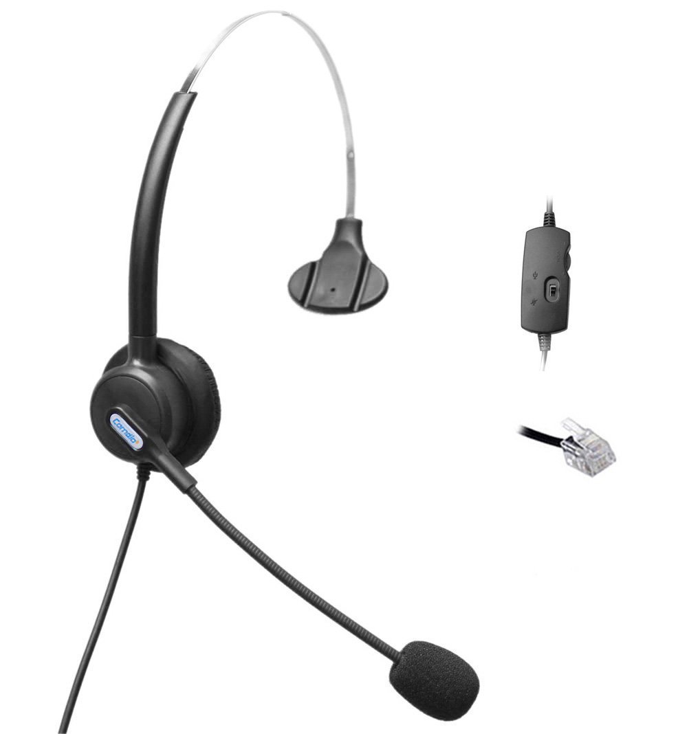 Voistek, Comdio CH103VA2 Corded Call Center Phone Headset, Mute Control AASTR