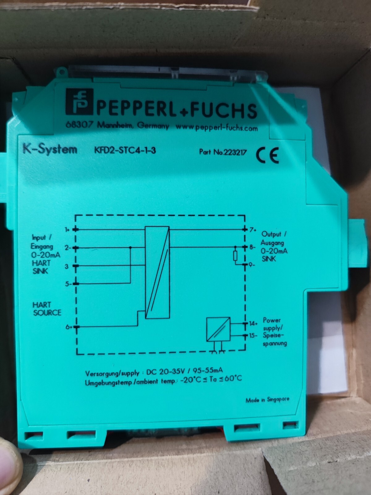 1 PCS Pepperl-Fuchs KFD2-STC4-1-3 IN NEW BOX ALL NEW