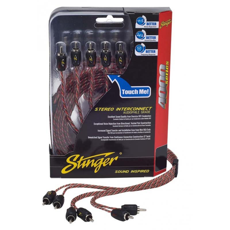 STINGER 17FT 4000 SERIES 6 CHANNEL RCA’S DIRECTIONAL TWISTED