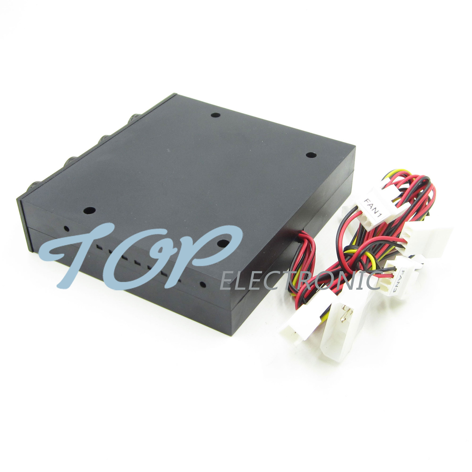 3.5″ PC HDD CPU 4 Channel Fan Speed Controller Control Led Cooling Front Panel