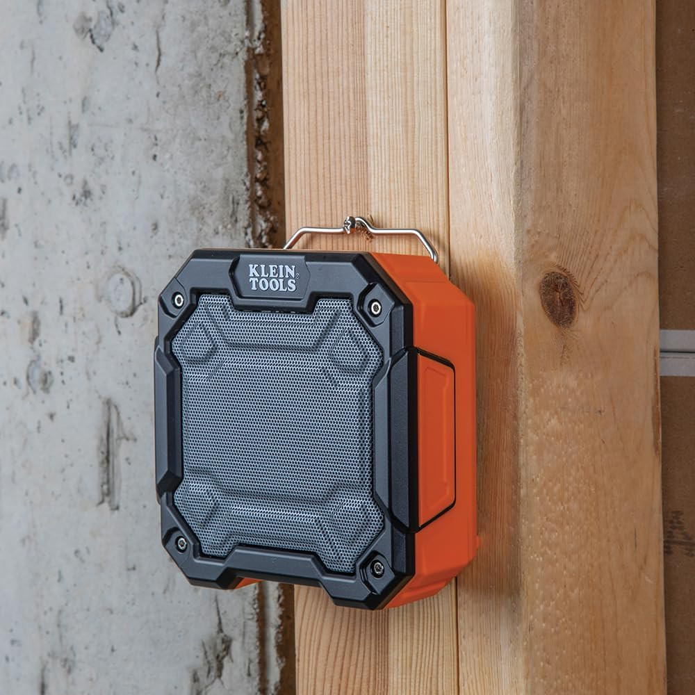 AEPJS3 Bluetooth Jobsite Speaker with Magnet and Hook, 20-Hr Run Time, Charge vi