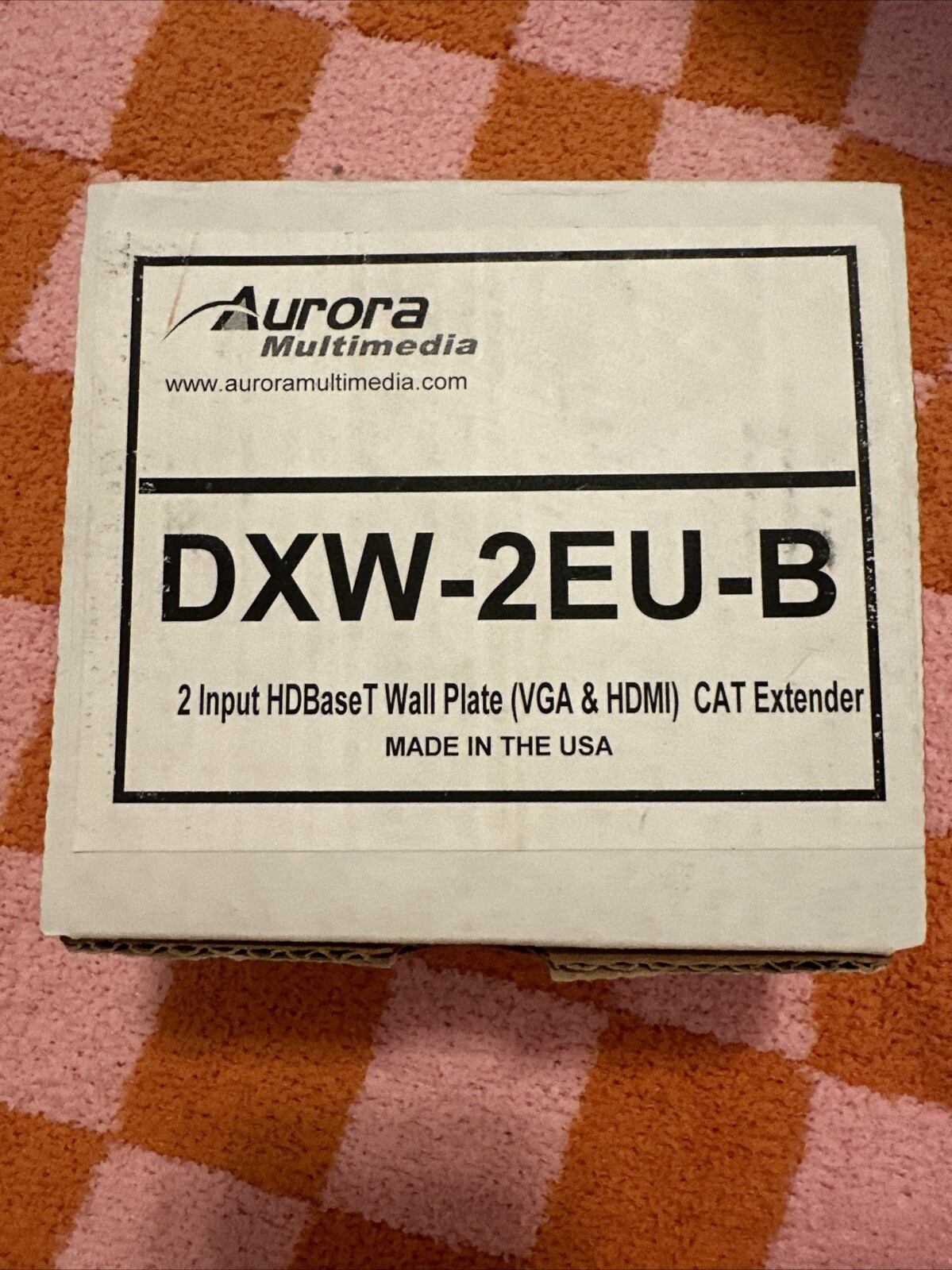 DXW-2EU -2 gang multi-input Decora™ style wall plate with HDBaseT CAT extension