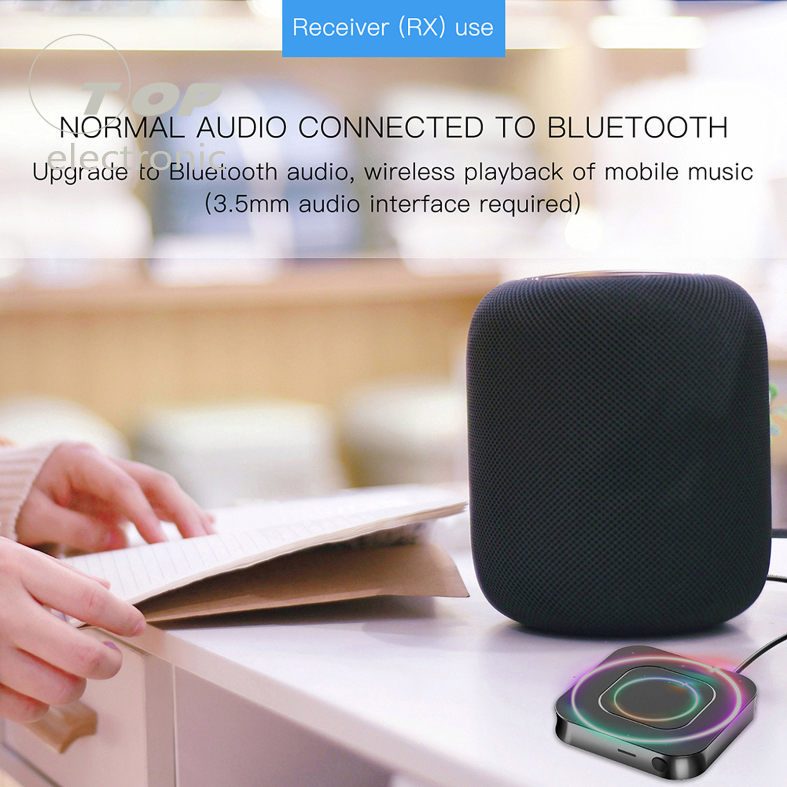 Bluetooth 5.0 Audio Receiver Transmitter 2 IN1 RCA Stereo Music Wireless Adapter