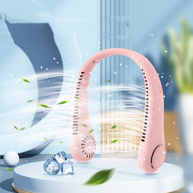 Rechargeable Neck Fan Hands Free USB Mini Fan Traveling Outdoor Sports Fans Port