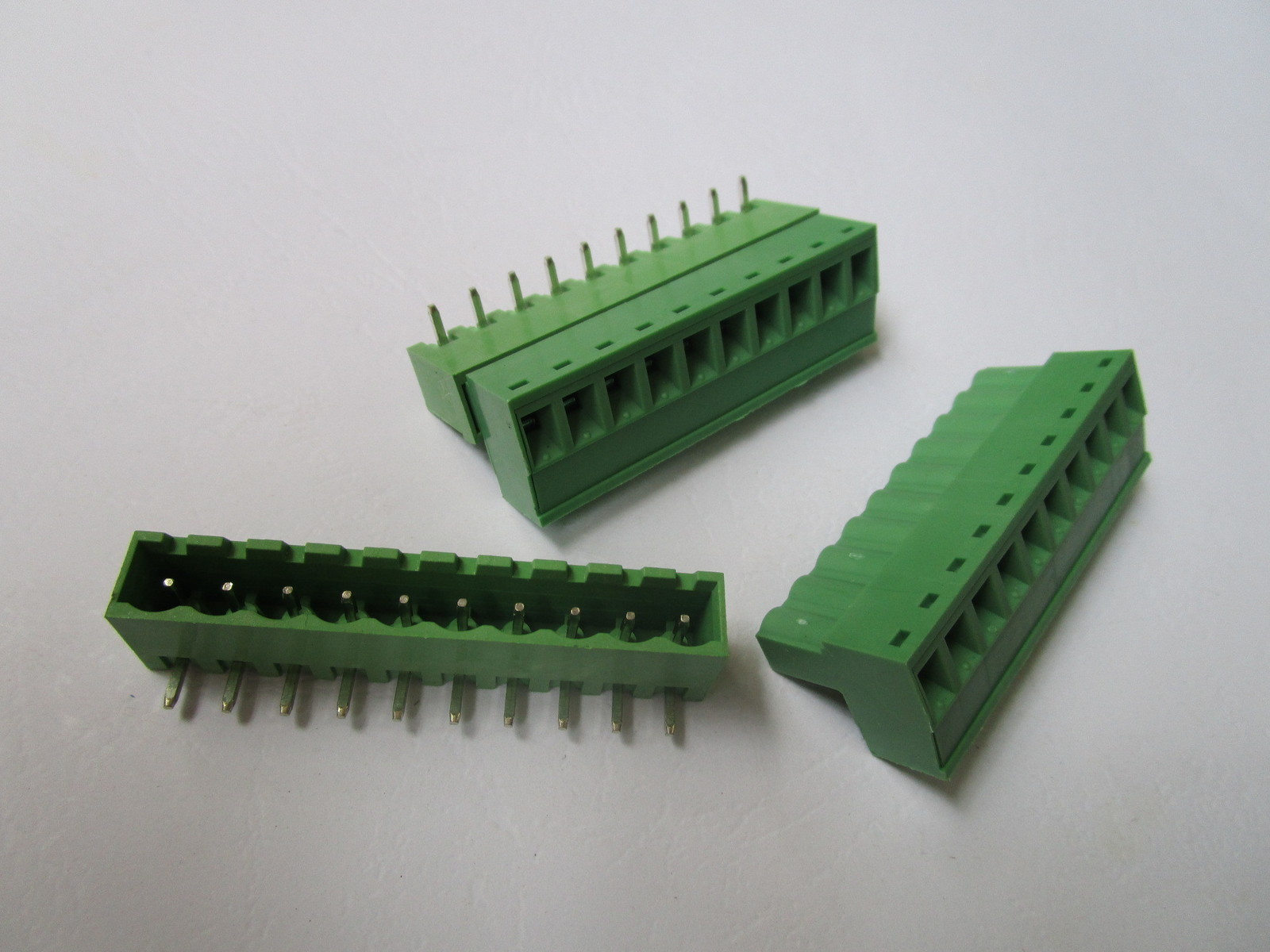 5 pcs Close Angle 10 pin 5.08mm Screw Terminal Block Connector Plugbale Type