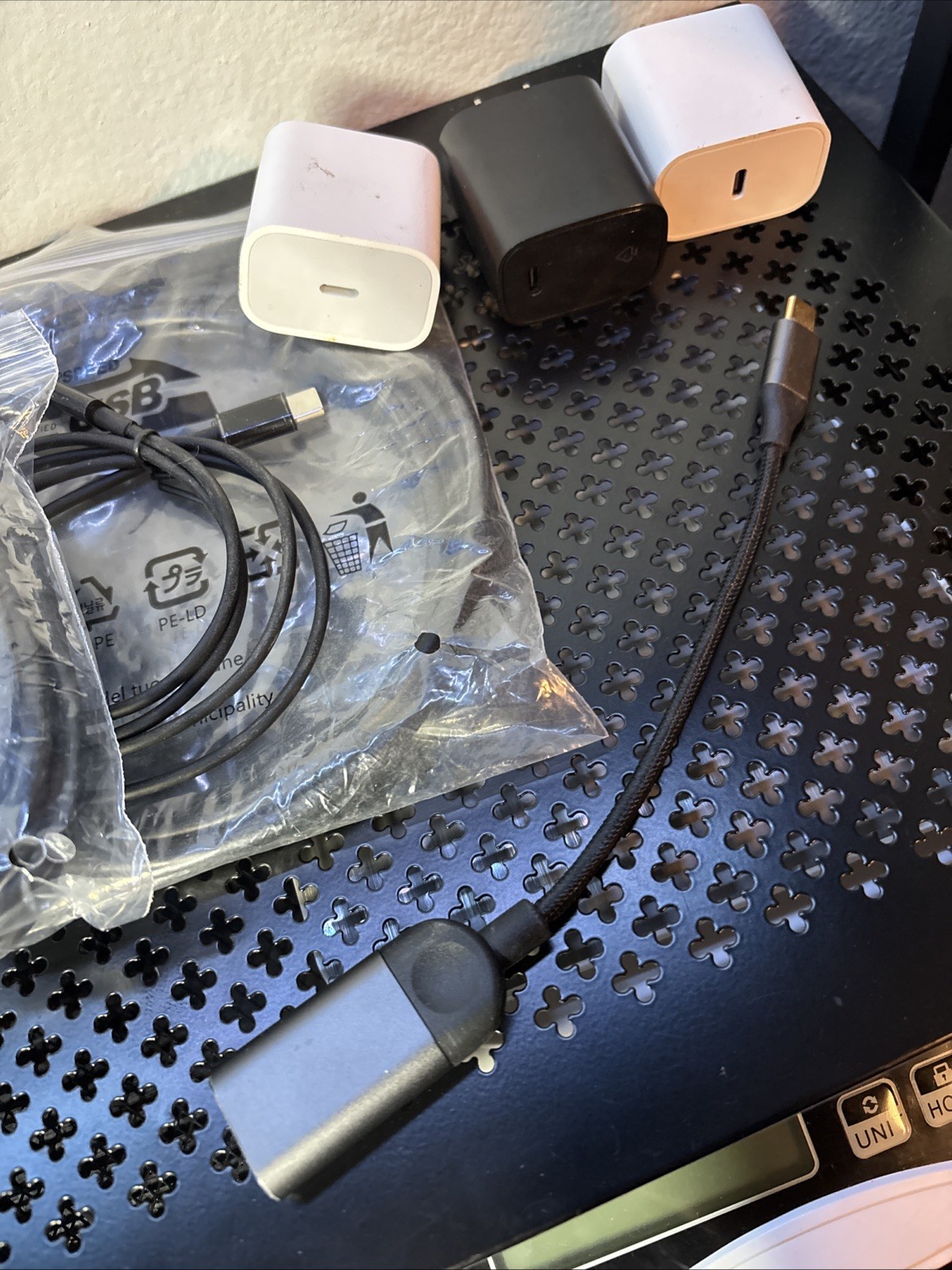 Lot of Electronic Cords and Ports