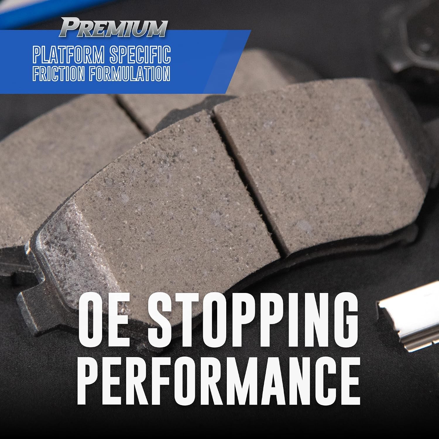 Bendix Premium SBC1665 Ceramic Rear Brake Pads for Ford Fusion 2016-2013, Lincol