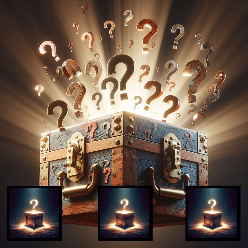 NEW MYSTERY Oil Painting￼ PRODUCT box LUCKEY BOX Signed Artist￼￼ 2024￼ 10 x 10 n