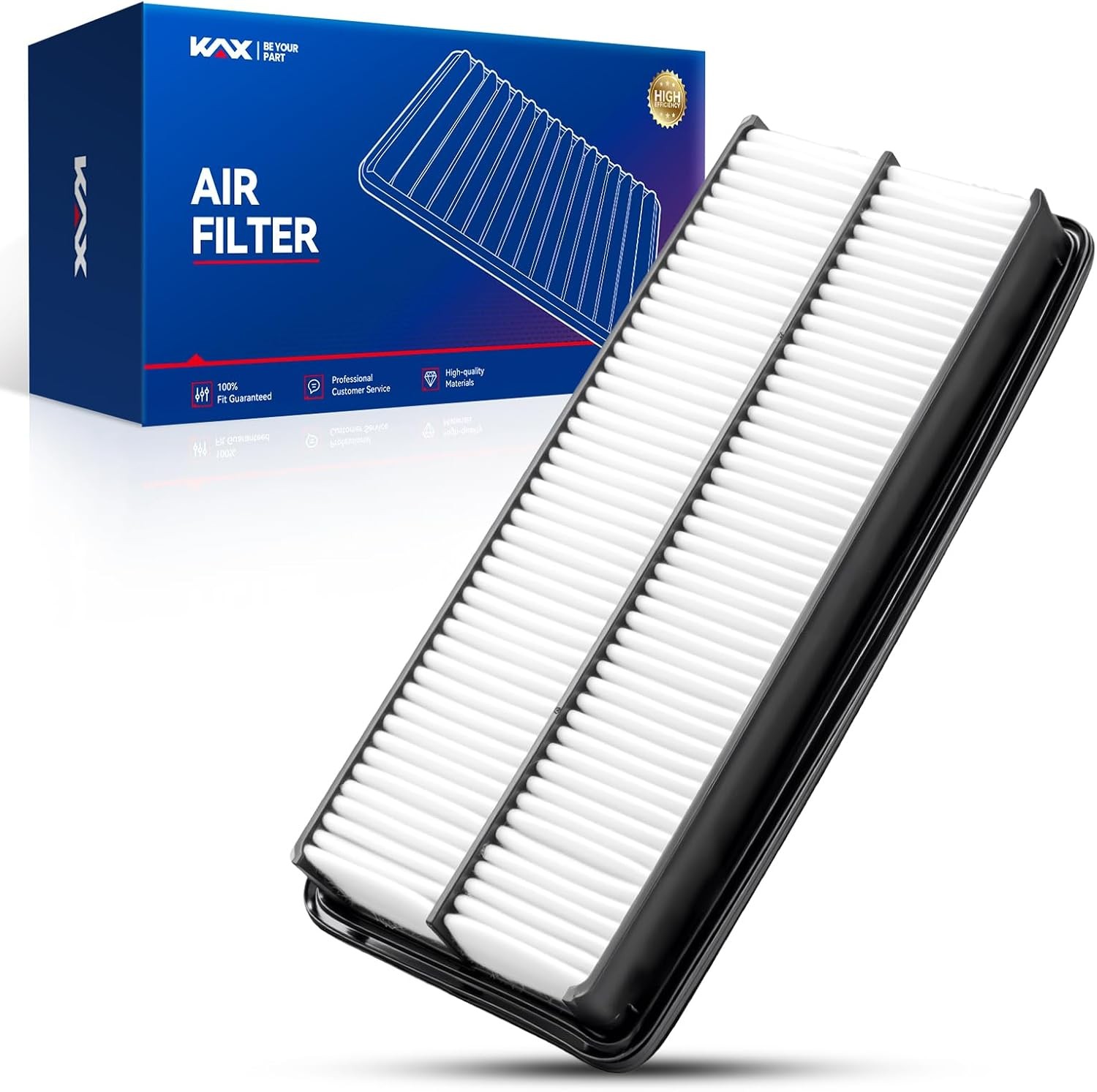KAX Engine Air Filter, CA9600 Replacement for Honda Accord V6 2003-2007, Acura R