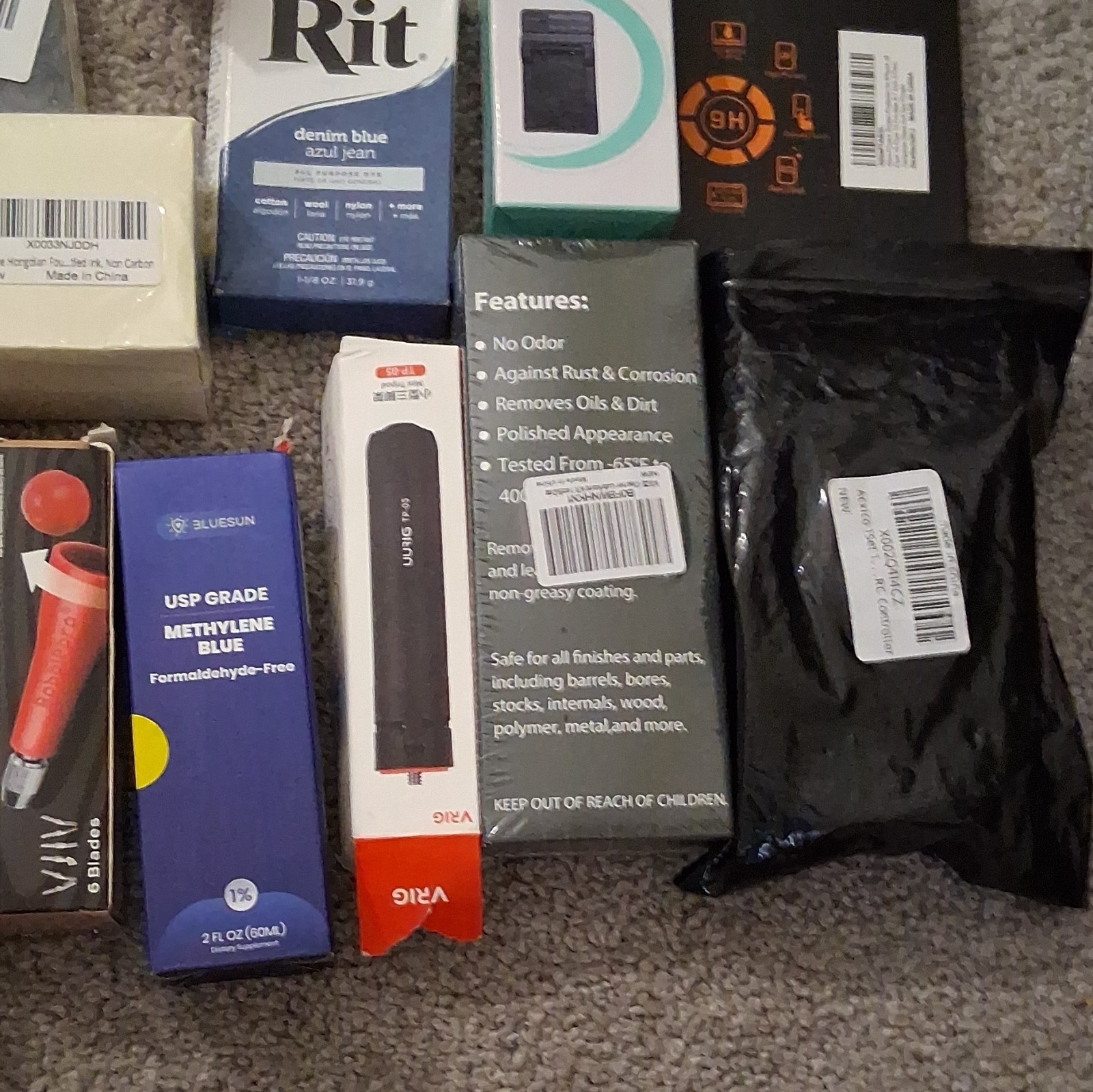 Consumer Electronics Accessories Mixed Lot, Assorted Items, Various Packages