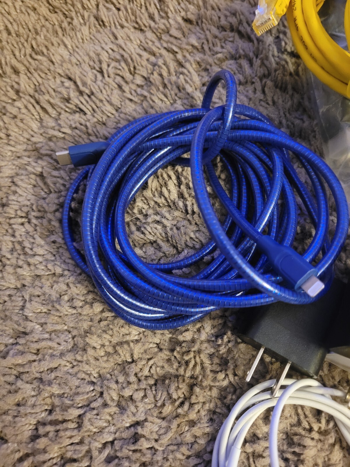 Electronic Cords Lot With Power Cords And Speakers Untested Lot