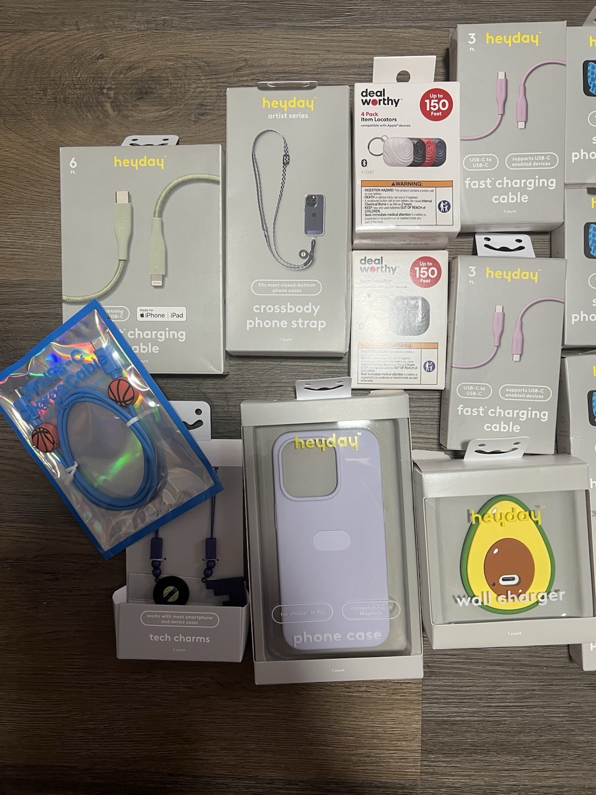 heyday deal worthy Accessories Lot Fast Charging Wired Earbuds Suction Mount