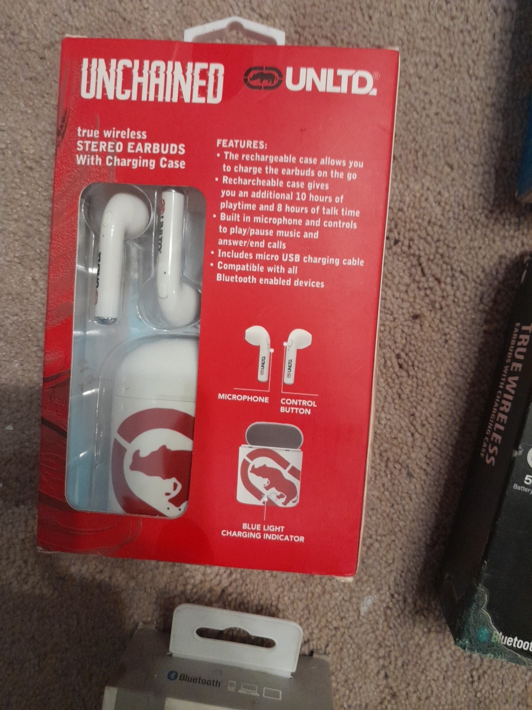 Mystery Box…NOT. Bluetooth Headphones, Earbuds, Etc.Everthing In Picture .New