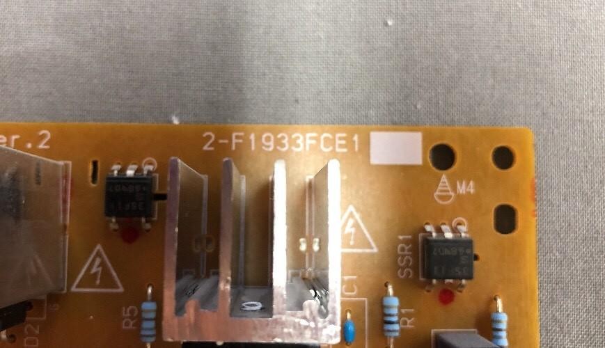 SHARP POWER SUPPLY BOARD GEMINI 100V QPWBF1933FCPZ 2-F1933FCE1