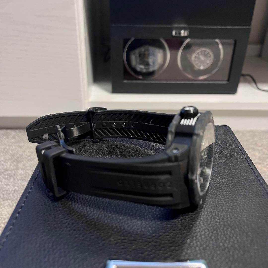 ZORBELLO Wristwatch TOURBILLON Automatic w/box for men Waterproof 100m black