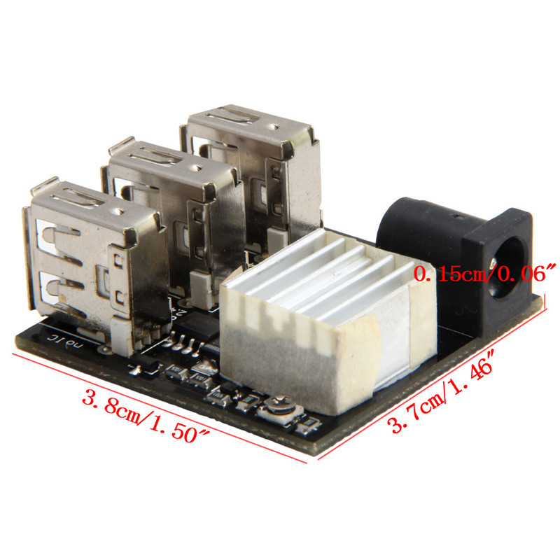 1 PCS 3 USB Mini Charging Module DC-DC 9V/12V To 5V 8A Step Down Power Charger