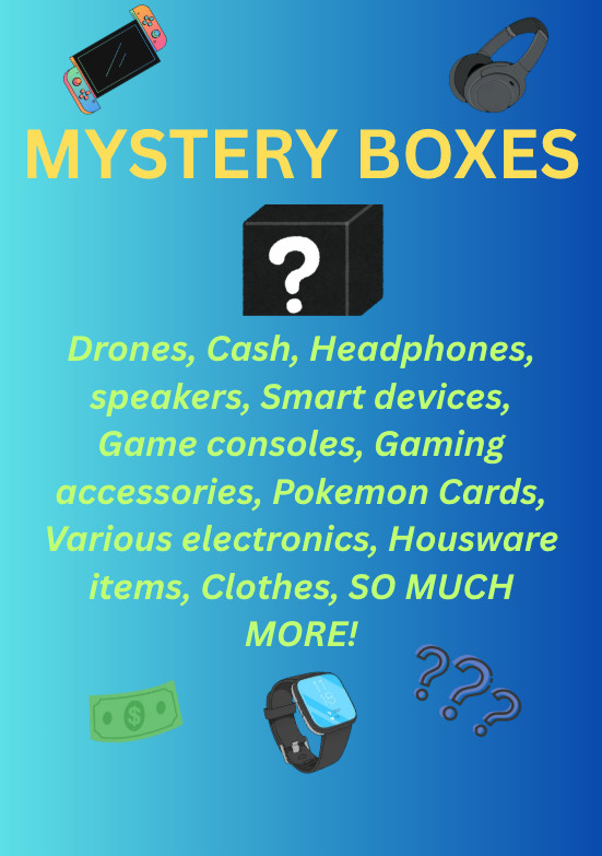 Mystery Boxes | Various Sizes Available | 100% Random 3-10 Items Per Box