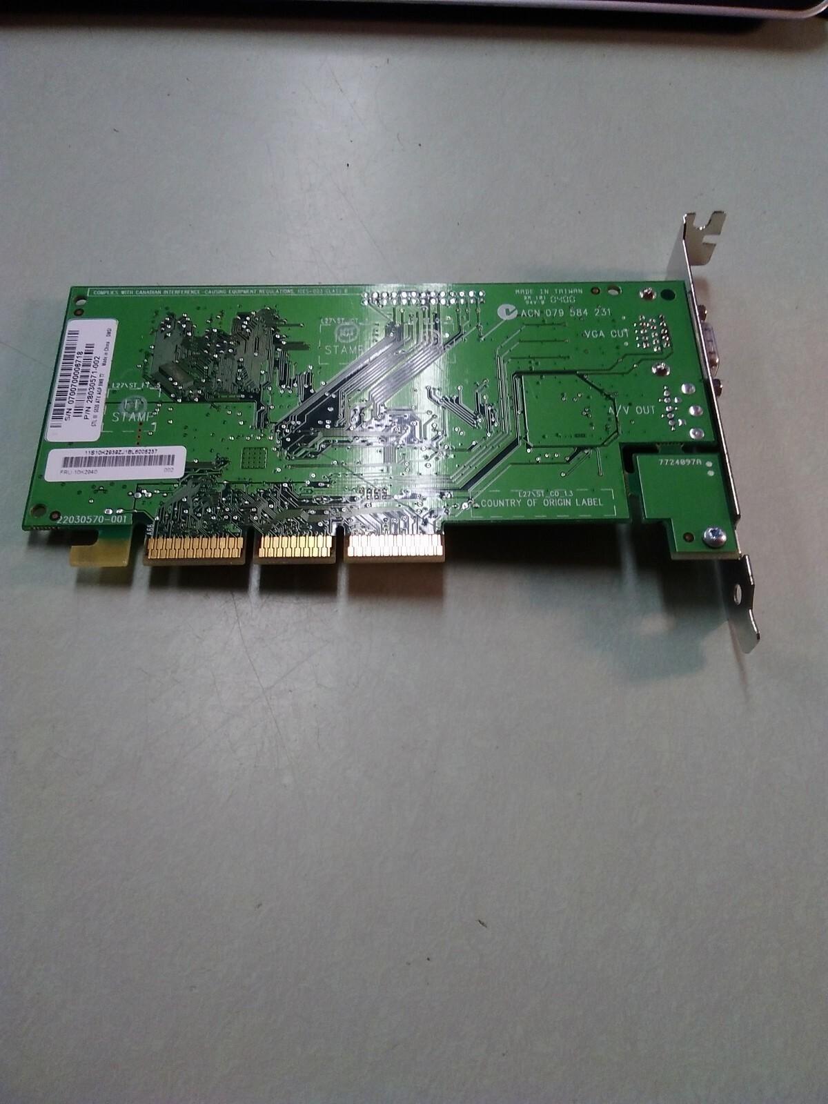 Diamond 8MB 4X Multimedia AGP Video Card 10K2940 22030570-001