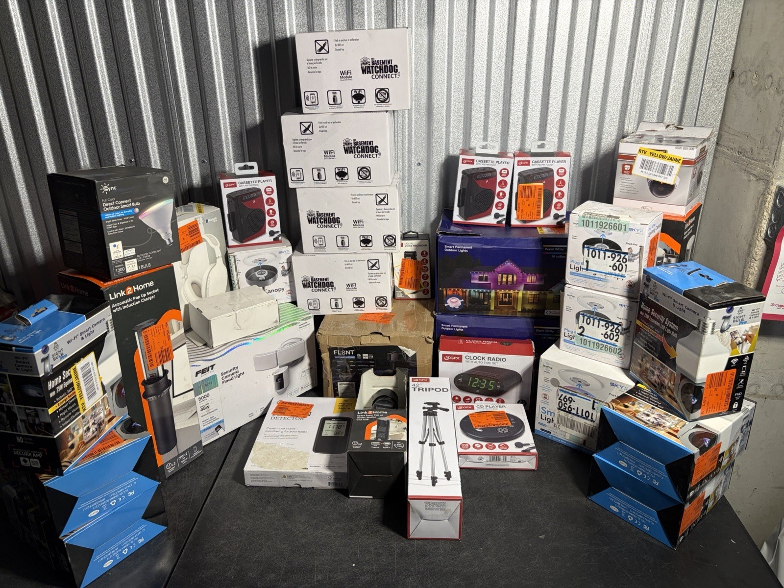 Mixed Electronics & Smart Home Lot Cameras Lights Audio New/Open Box Bulk