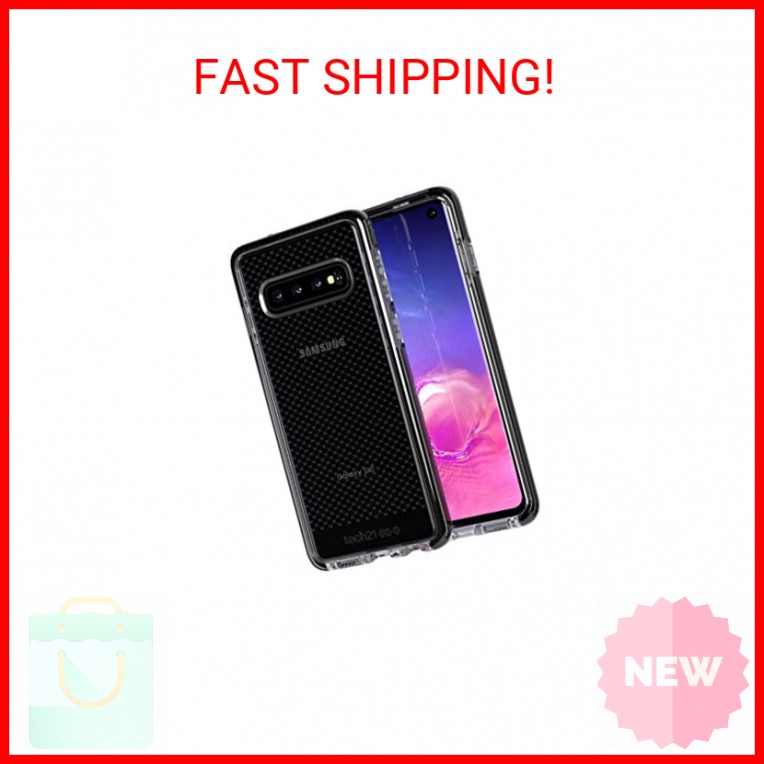 tech21 Protective Samsung Galaxy S10 Case Thin Patterned Back Cover with FlexSho