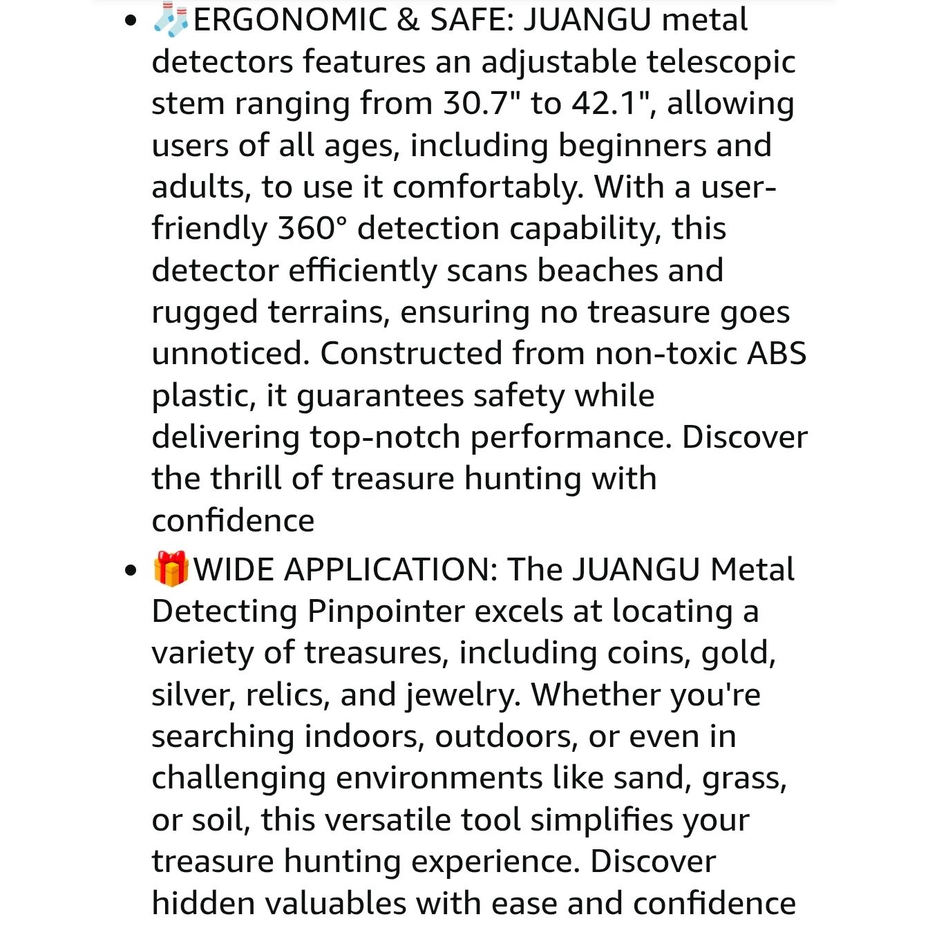 Metal Detector Lightweight 2.8lbs with 8″ Search Gold & Coins with Headphones –