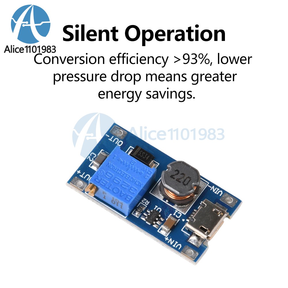 5PCS 2A booster board DC-DC step-up module 2/24V to 5/9/12 / 28V Replace XL6009