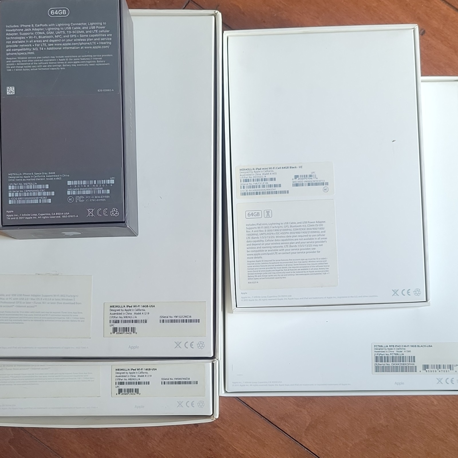 Empty boxes Apple iPad, iPhone, AirPort Express, Time Capsule Mixed Lot